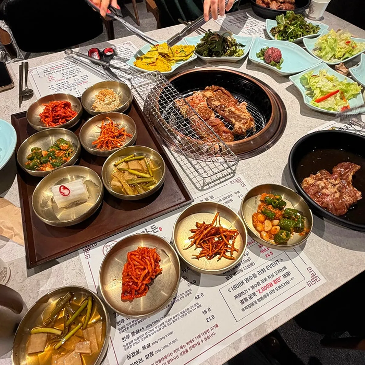 Manpo Garden楊州店の豚カルビ食卓を代表する写真
