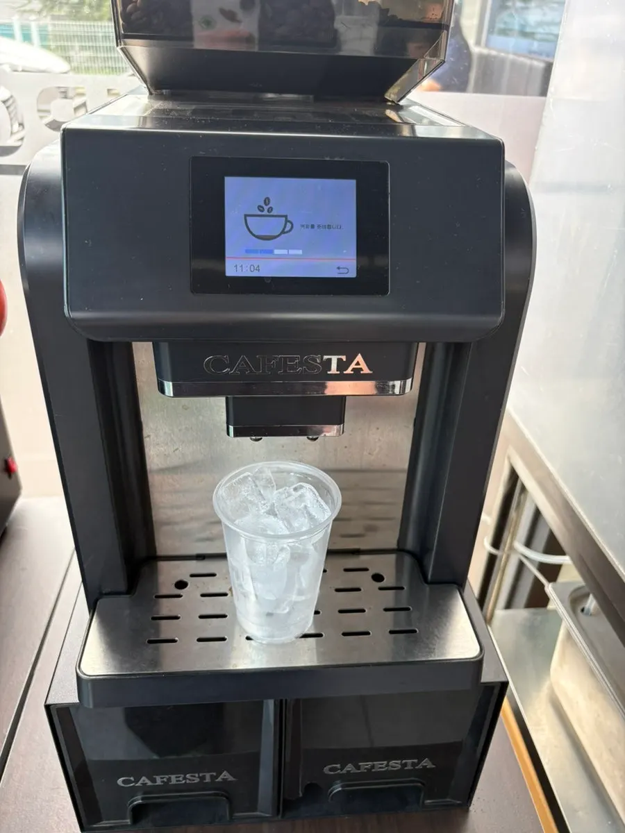 Soft serve machine at the dessert corner
