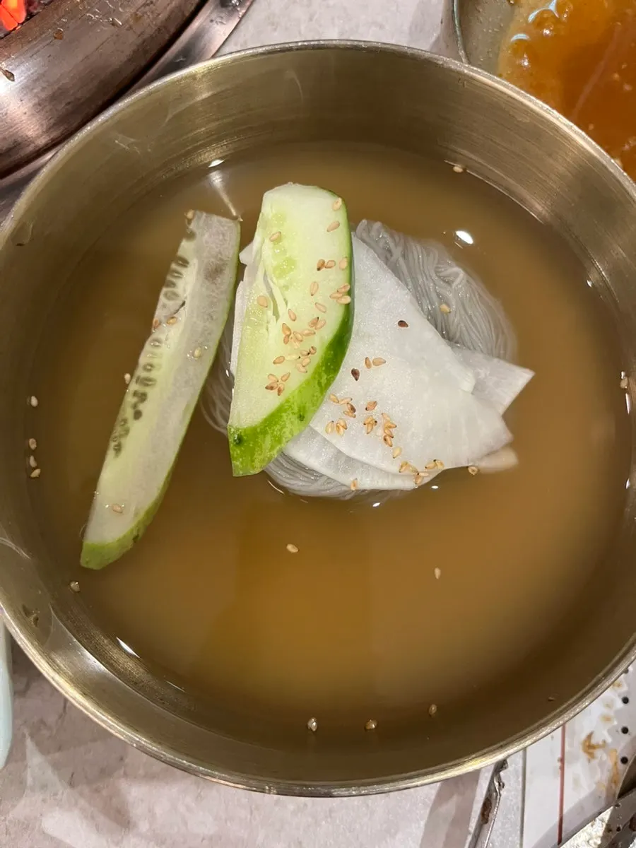Free bibim naengmyeon served per person