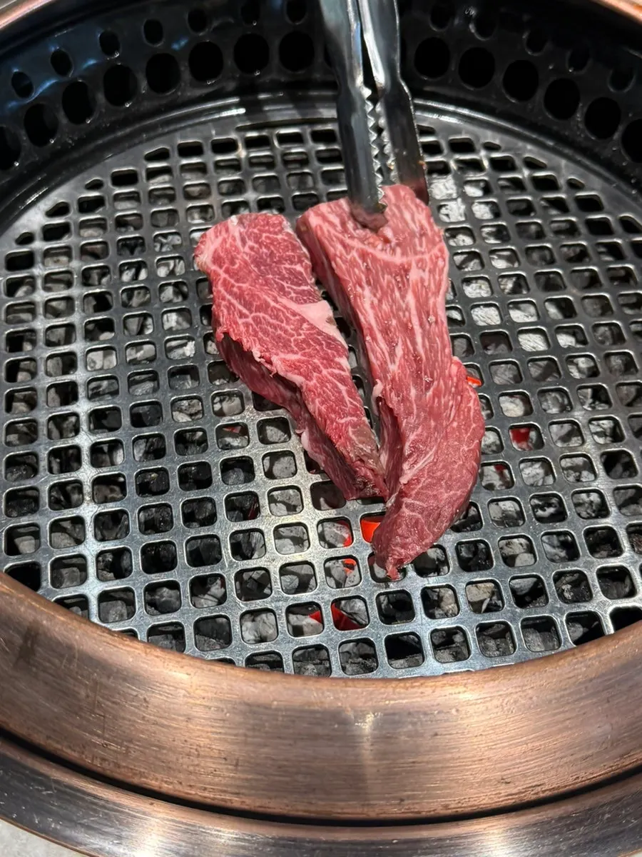 A grilled piece of hanu sirloin