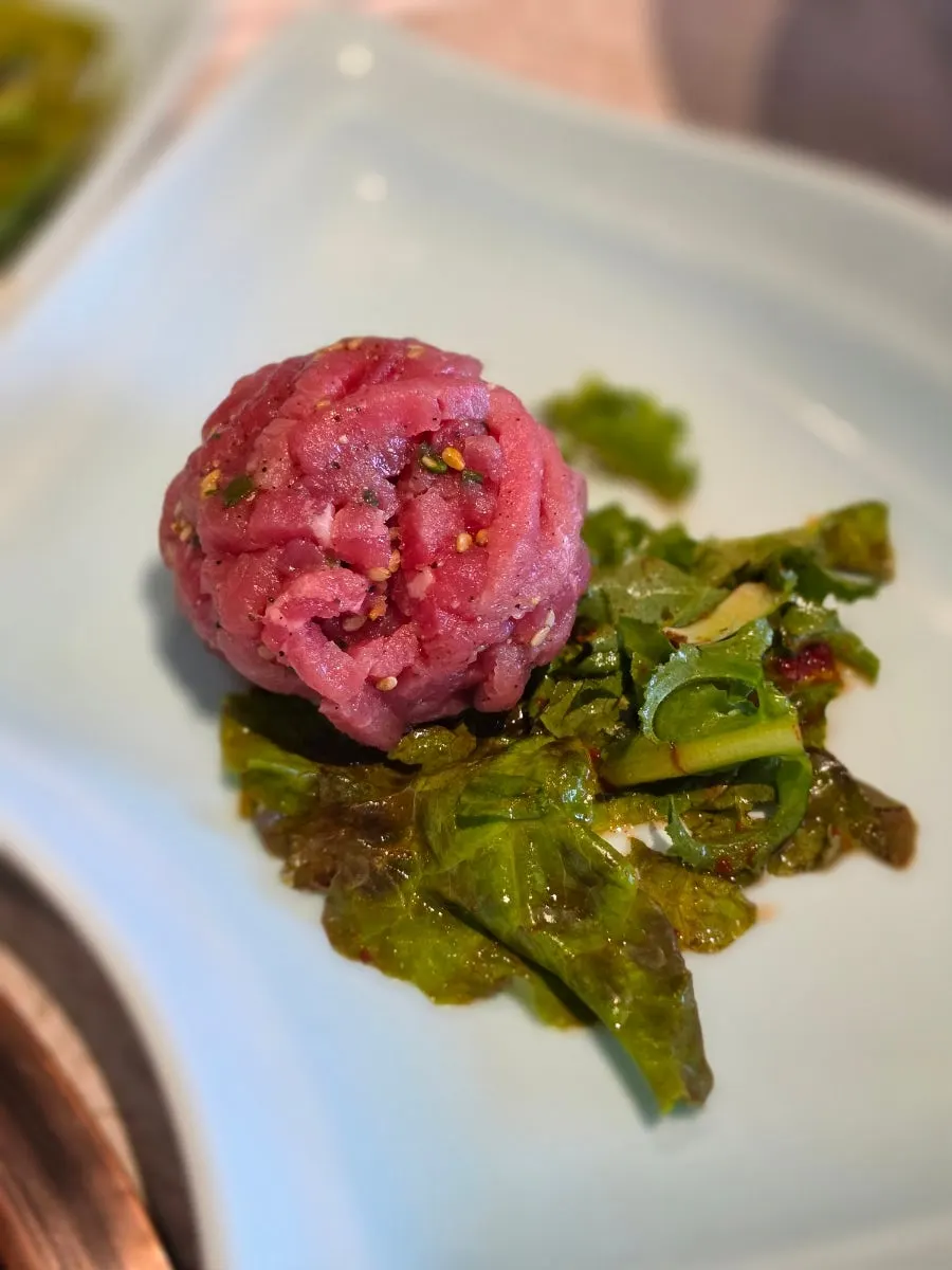 Basic side dishes from Manpo Garden's lunch special