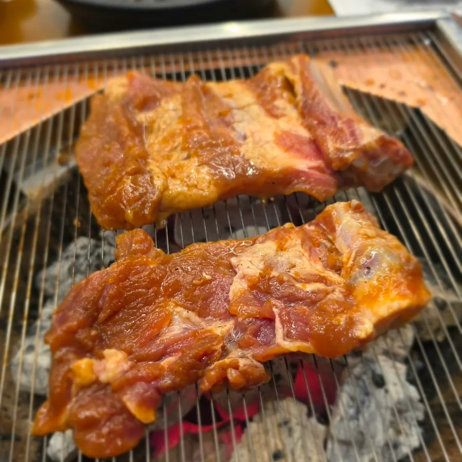 Fruit-marinated handmade Korean pork ribs