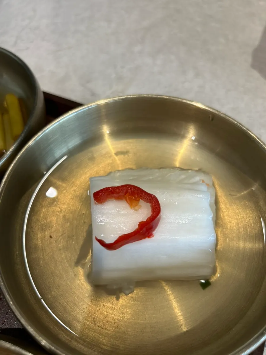 Yukhoe (beef tartare) served as a basic side dish