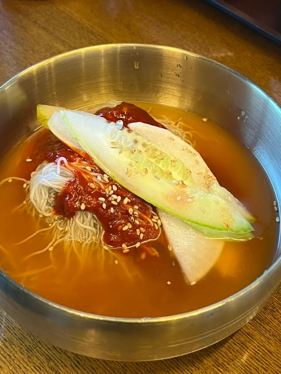 Free house-made Hamheung naengmyeon
