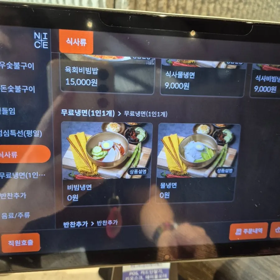 Guide to what's included in the lunch special hand-cut galbi set