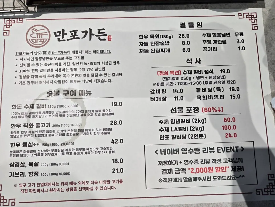 Country-of-origin sign next to the salad bar