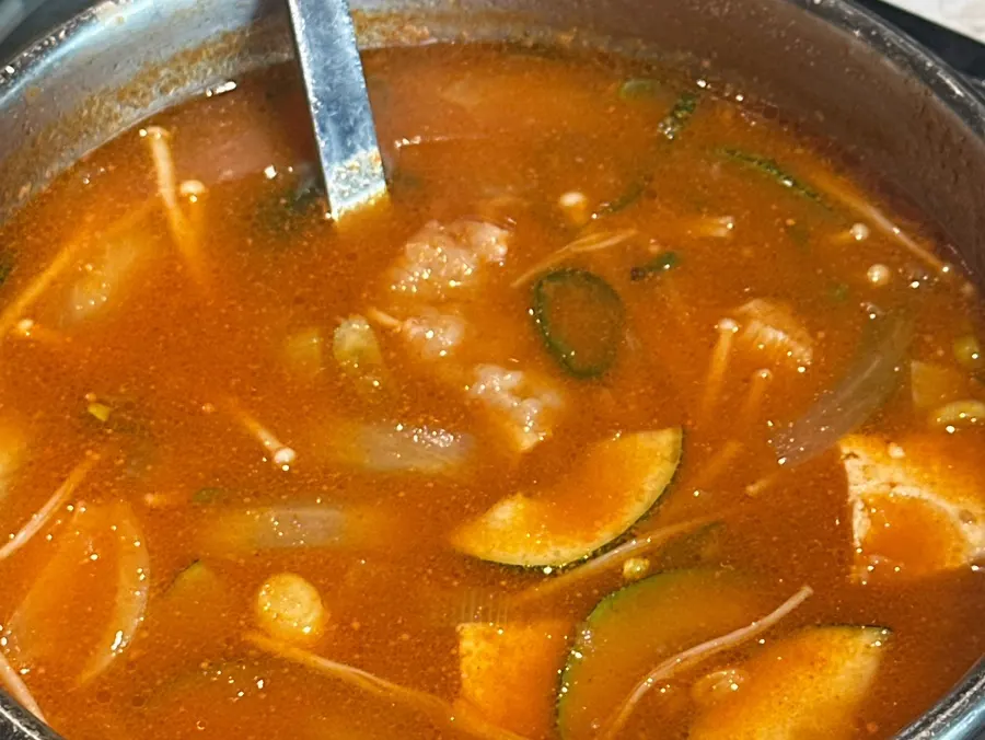 Doenjang sulbap with rice mixed in