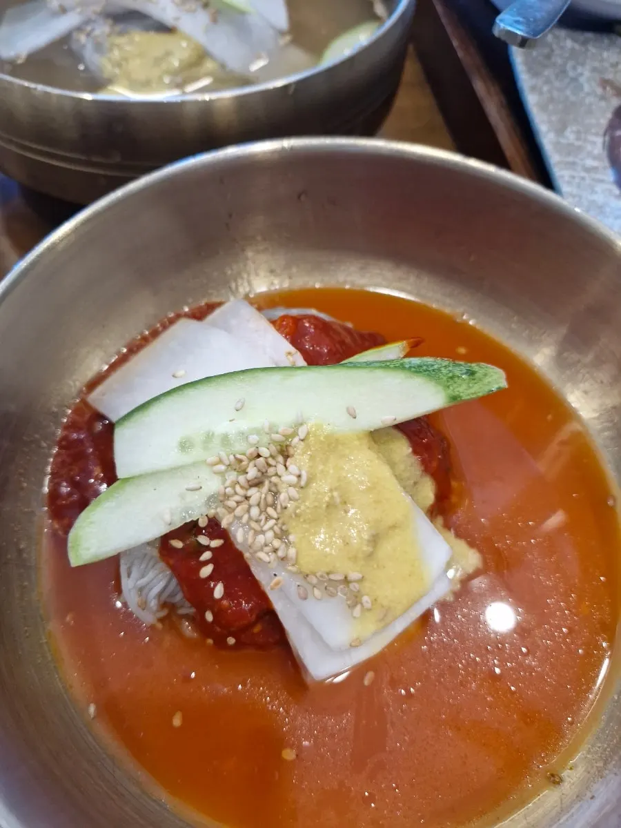 자가제면 물냉면 한 그릇