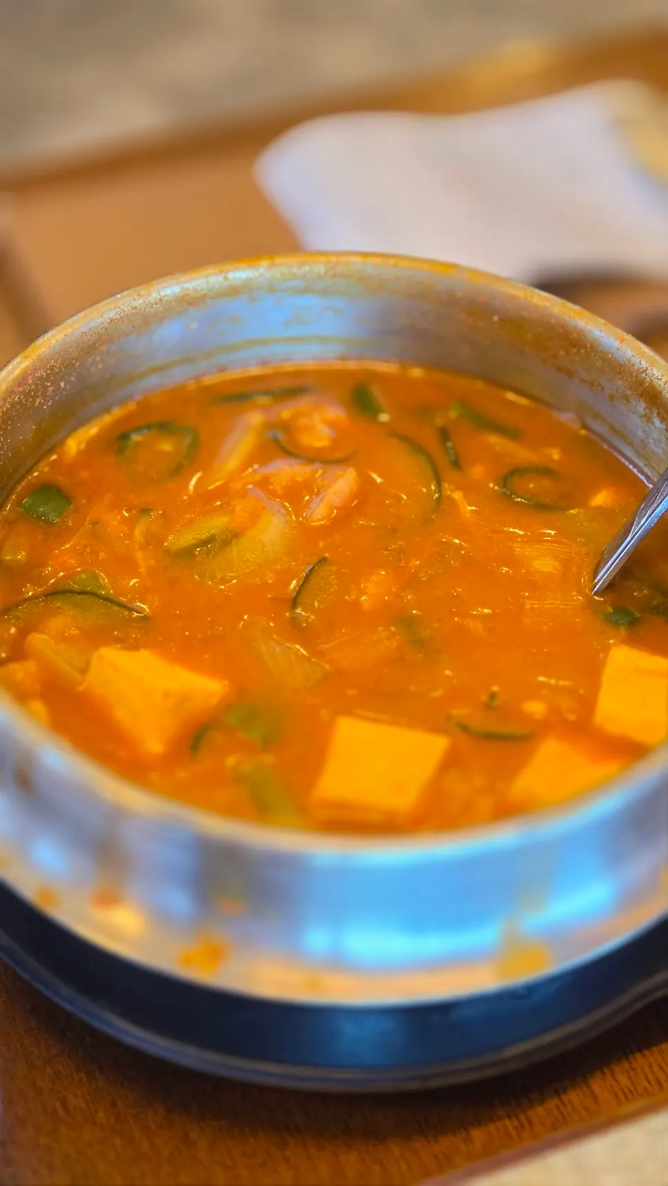 식사 중간에 나온 된장술밥
