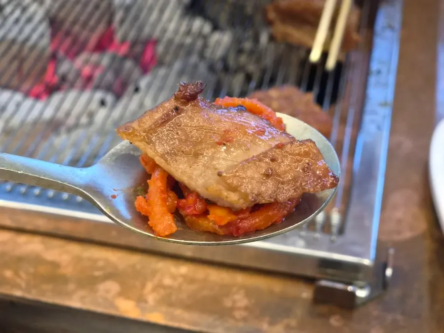 Brisket doenjang sulbap at Manpo Galbi