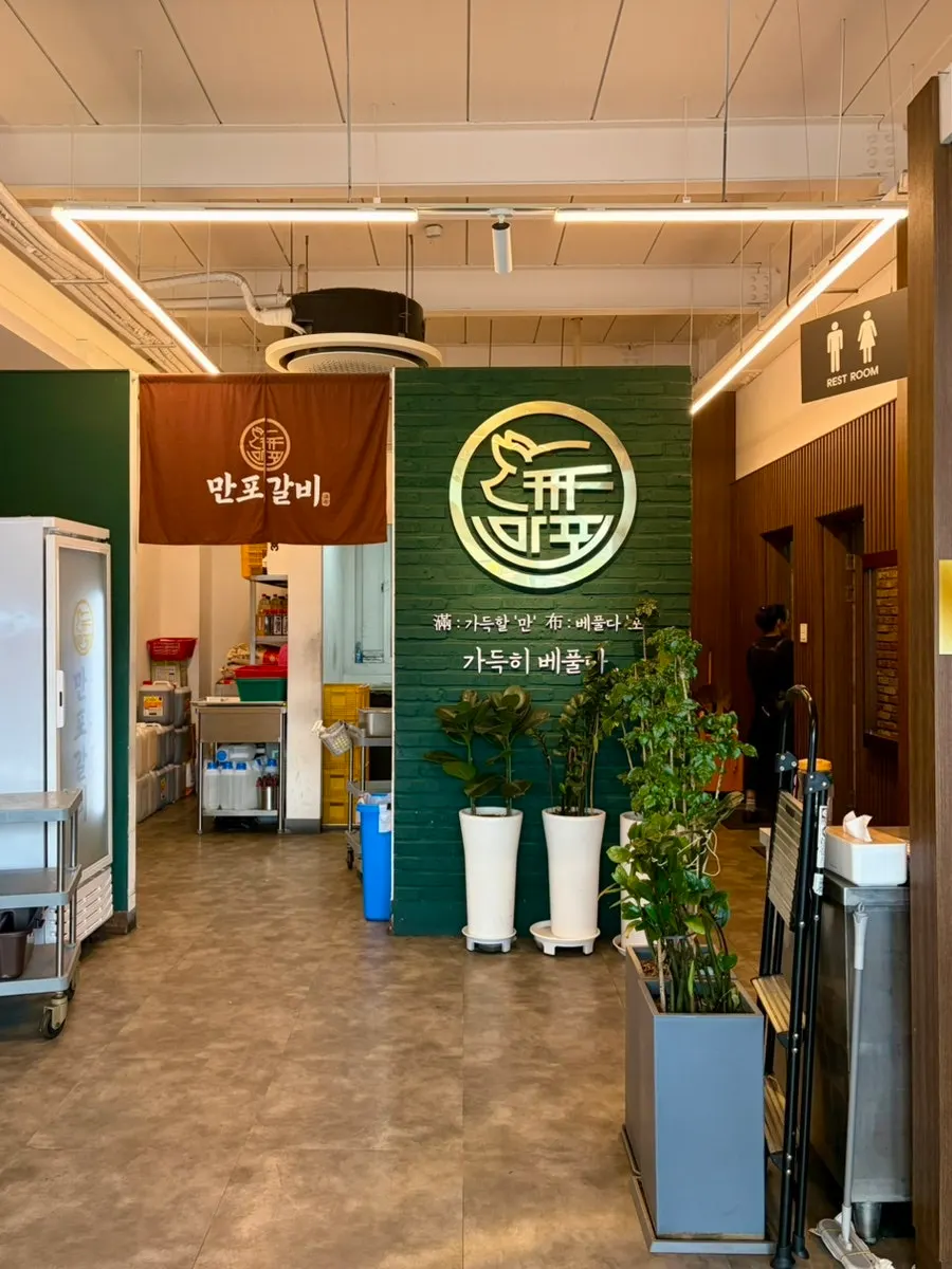 Exterior of Manpo Galbi Yangju Main Branch, a standalone duplex building