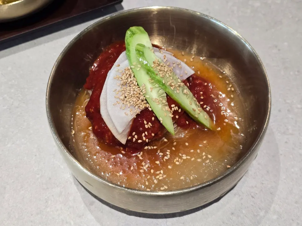 Sign for Manpo Garden's weekday handmade galbi set