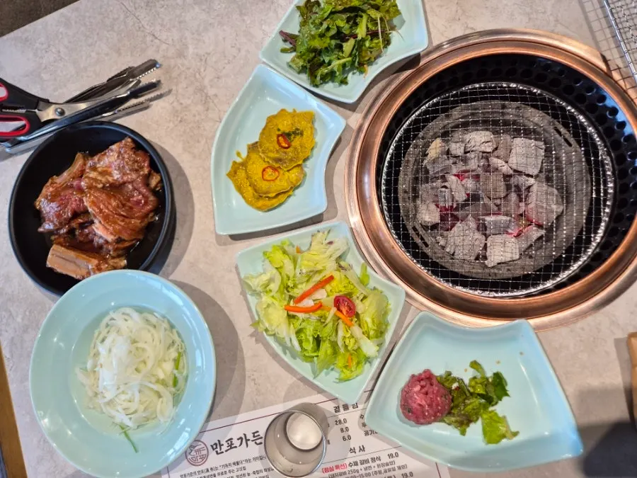 만포가든 기본 반찬 한 상