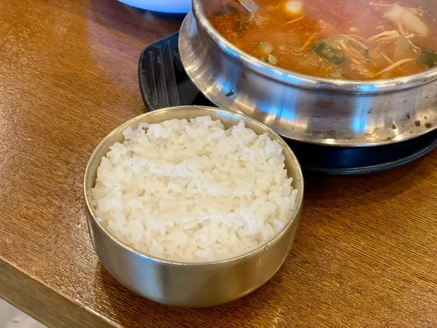 Brisket soybean-paste stew and soybean-paste rice soup menu