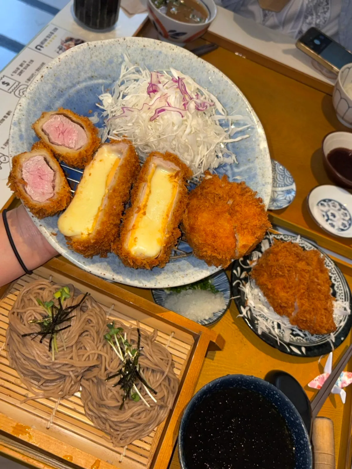 Tonkatsu sauce made from freshly ground sesame