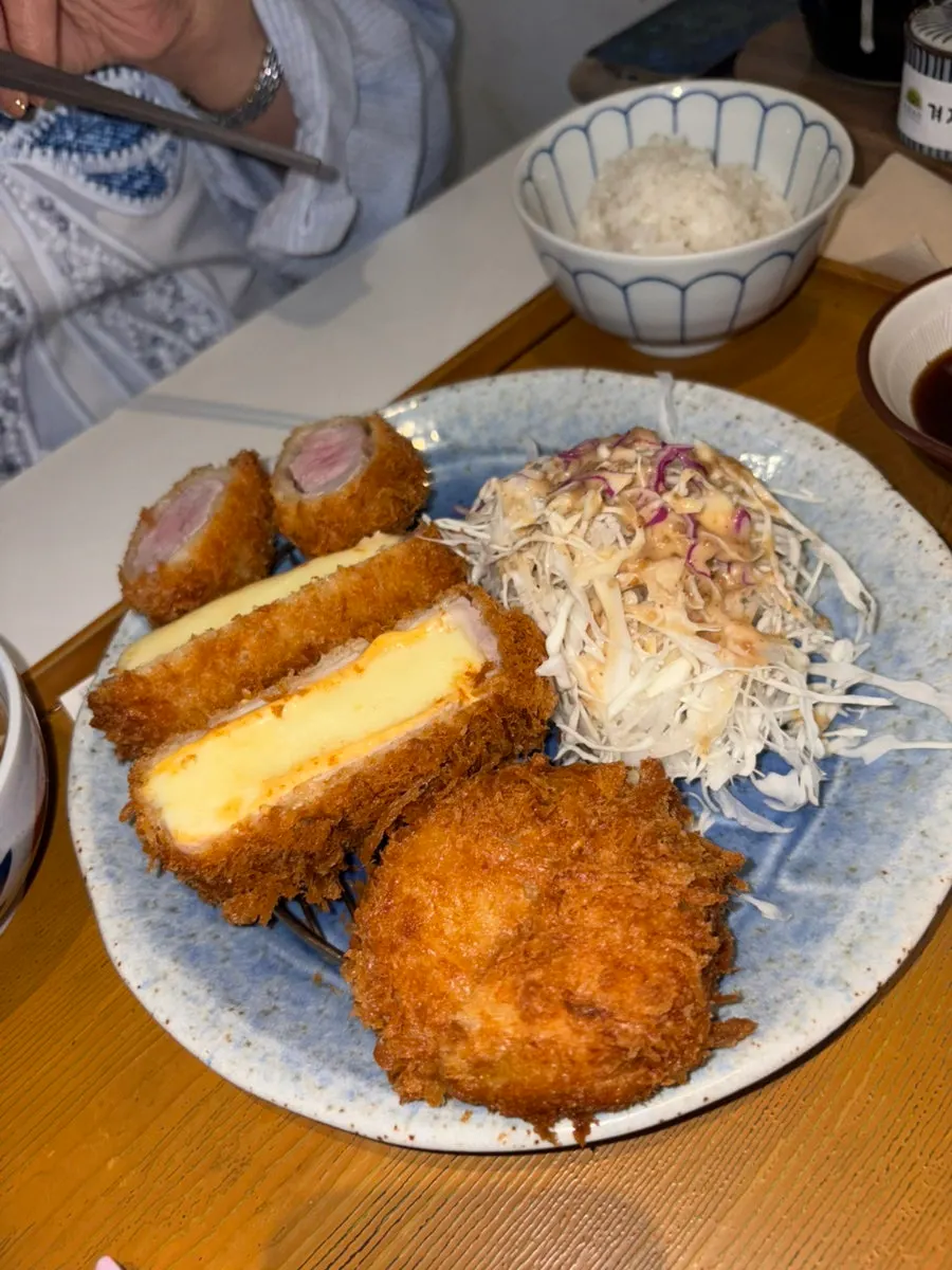 A full spread of Assorted Katsu 2 and the pan-soba set