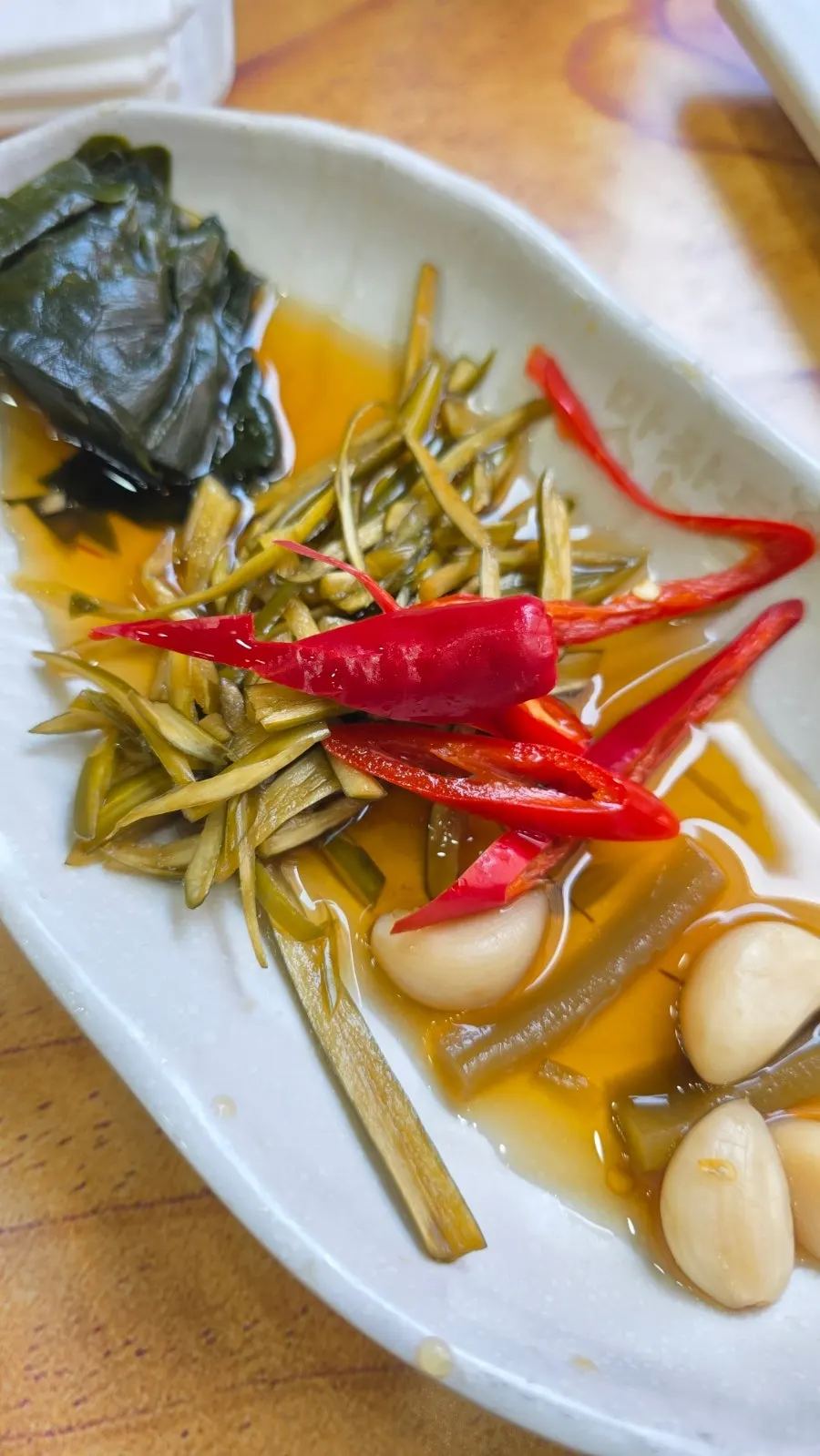 Side dishes arranged on the table