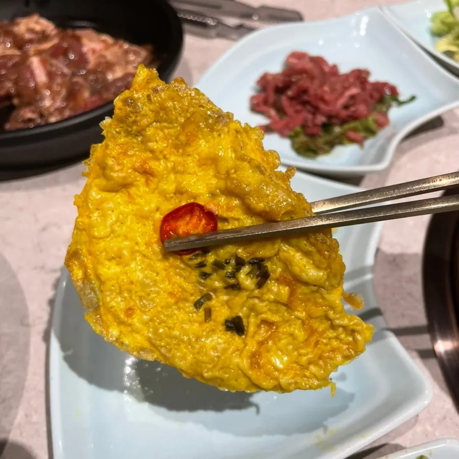 Yukjeon served as a basic side dish at Manpo Garden