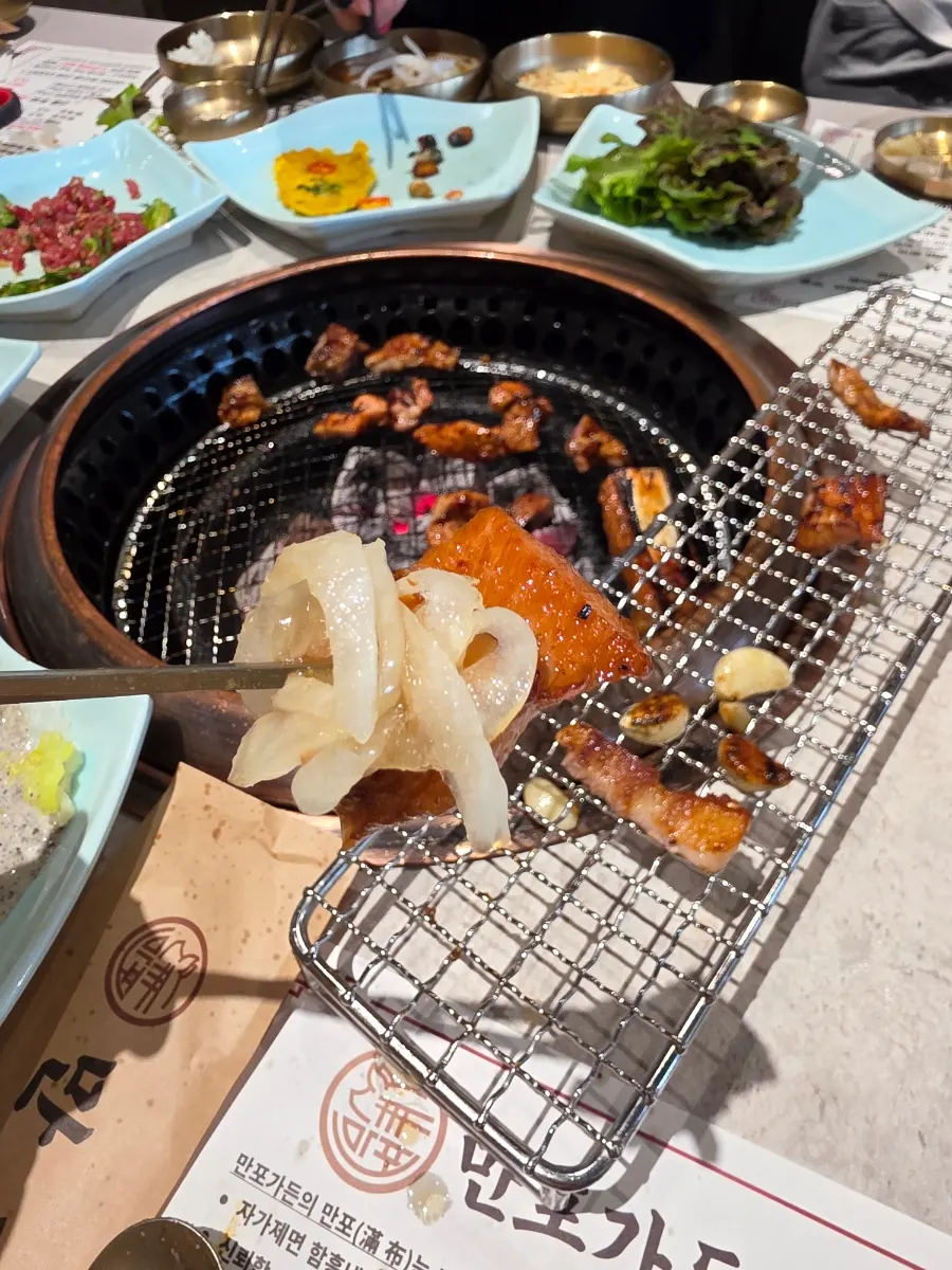 Glossy, lightly seasoned handmade galbi