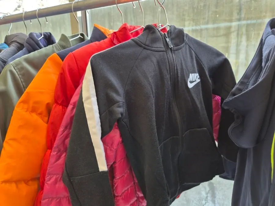Rack of shirts good for fall wear