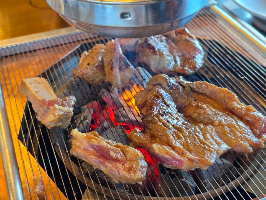 갈비 정식 한상차림 전체