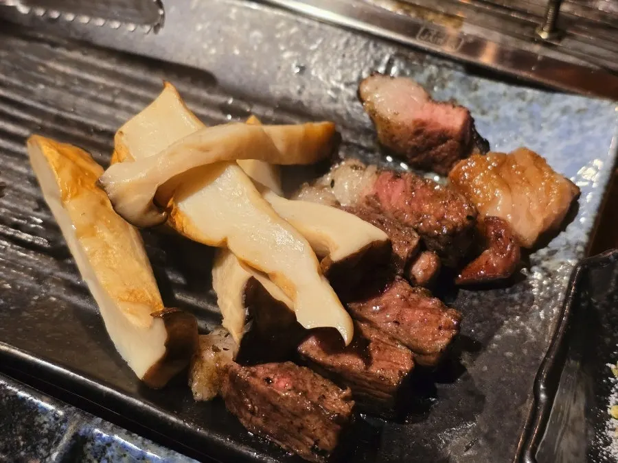 Premium lamb ribs on the grill
