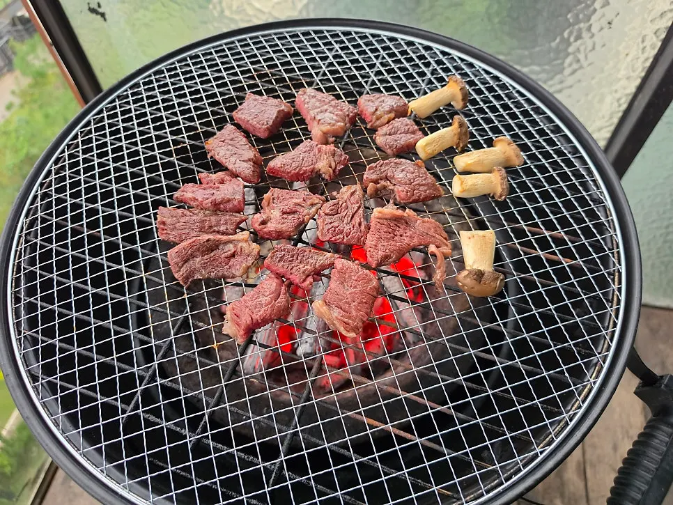 결이 살아있는 한우 치마살 생고기