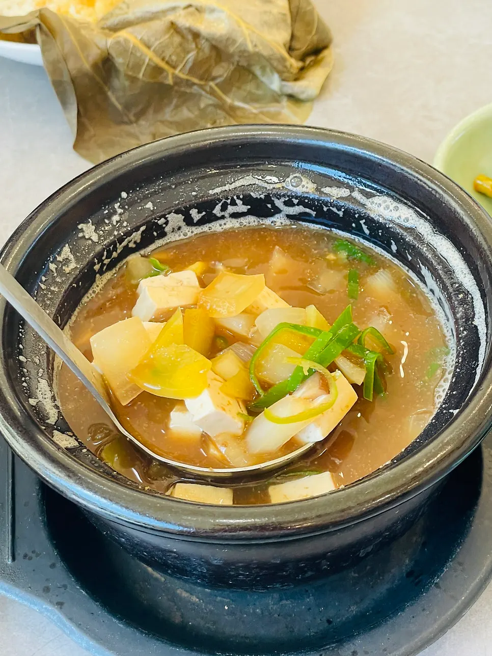 Doenjang stew made with 10-year aged soybean paste
