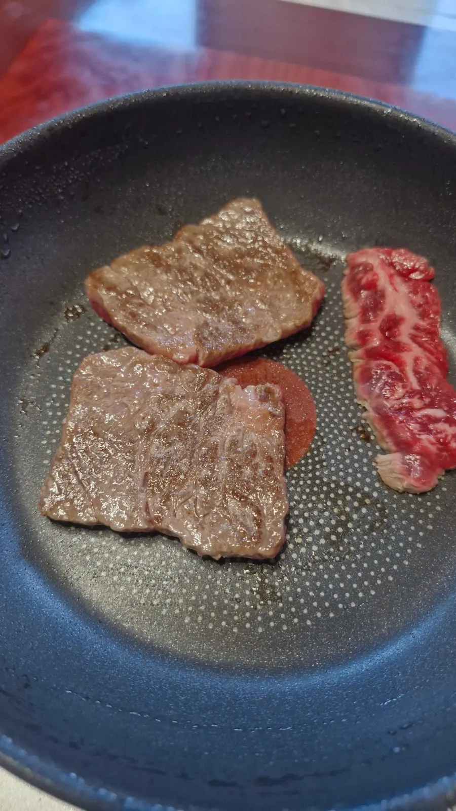 Salchisal and chimasal on the grill plate