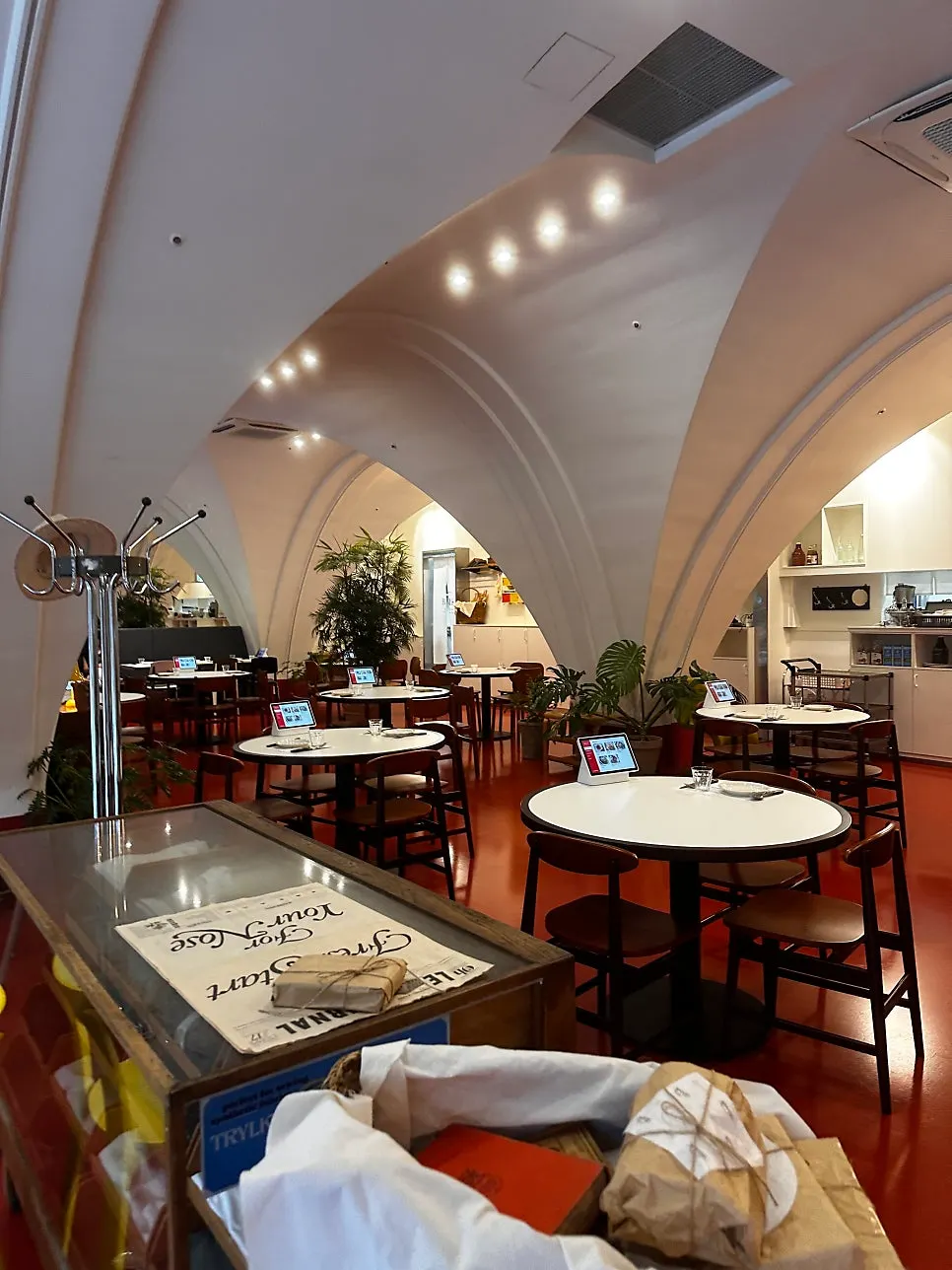 Colorful interior seating at Bueokgan Restaurant