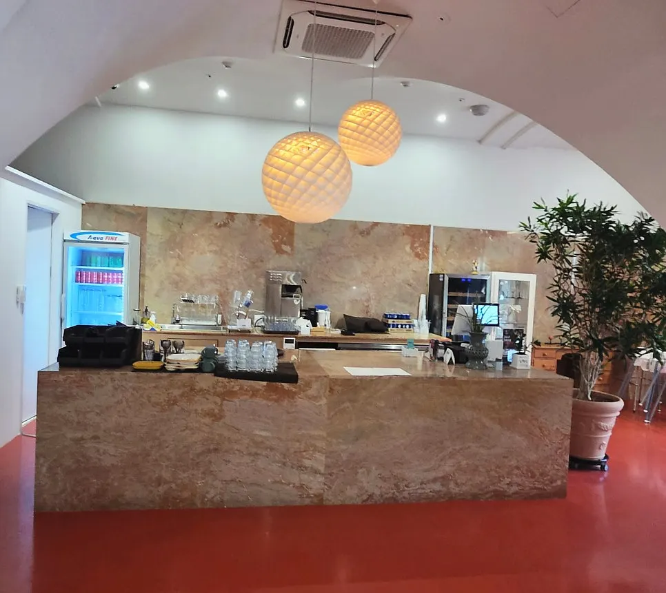 Checkout counter at Bueokgan Restaurant