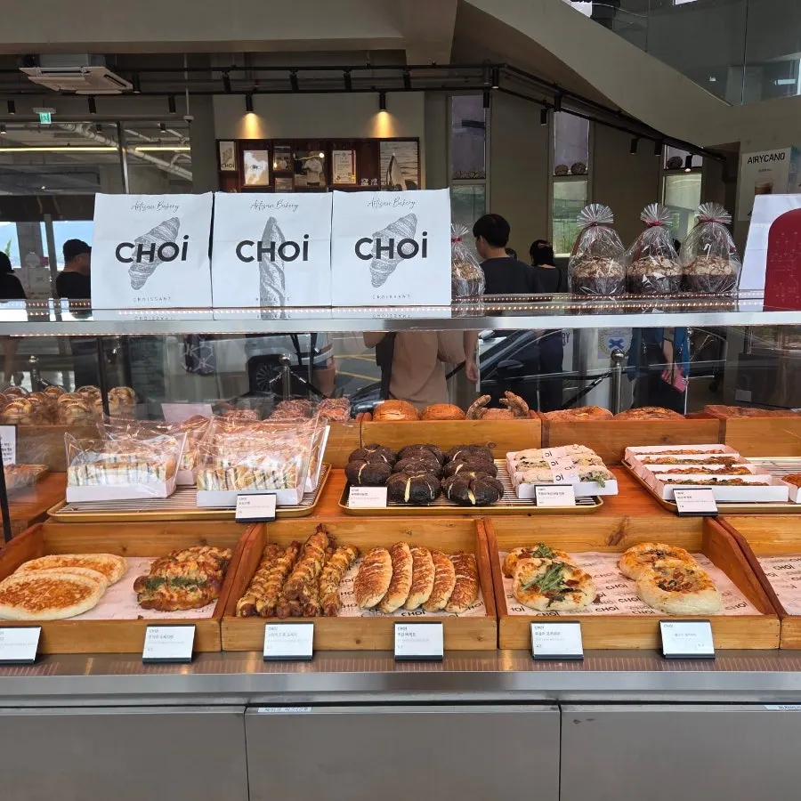구황작물빵 진열
