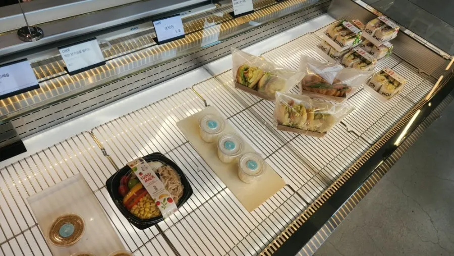 Close-up of the pastry corner at Choi Main Branch