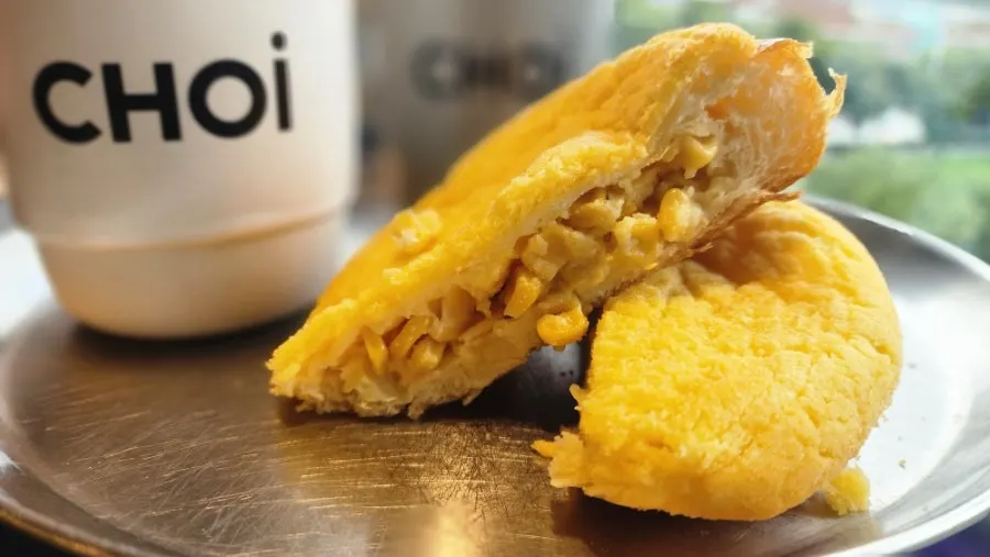 Choi's corn bread and warm americano
