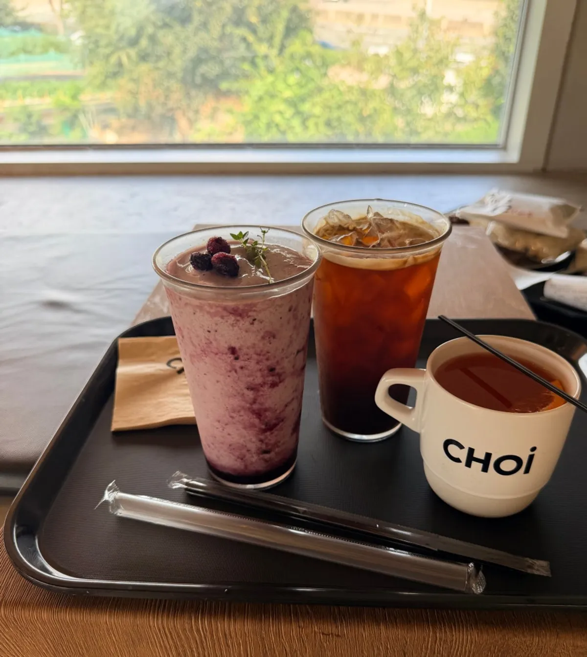 양산 베이커리 카페 초이의 빵과 음료