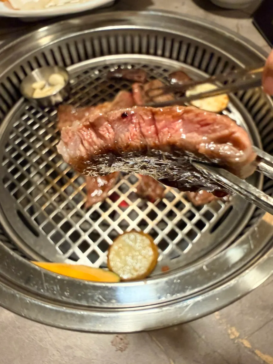 Final spread of grilled Korean beef on the room table