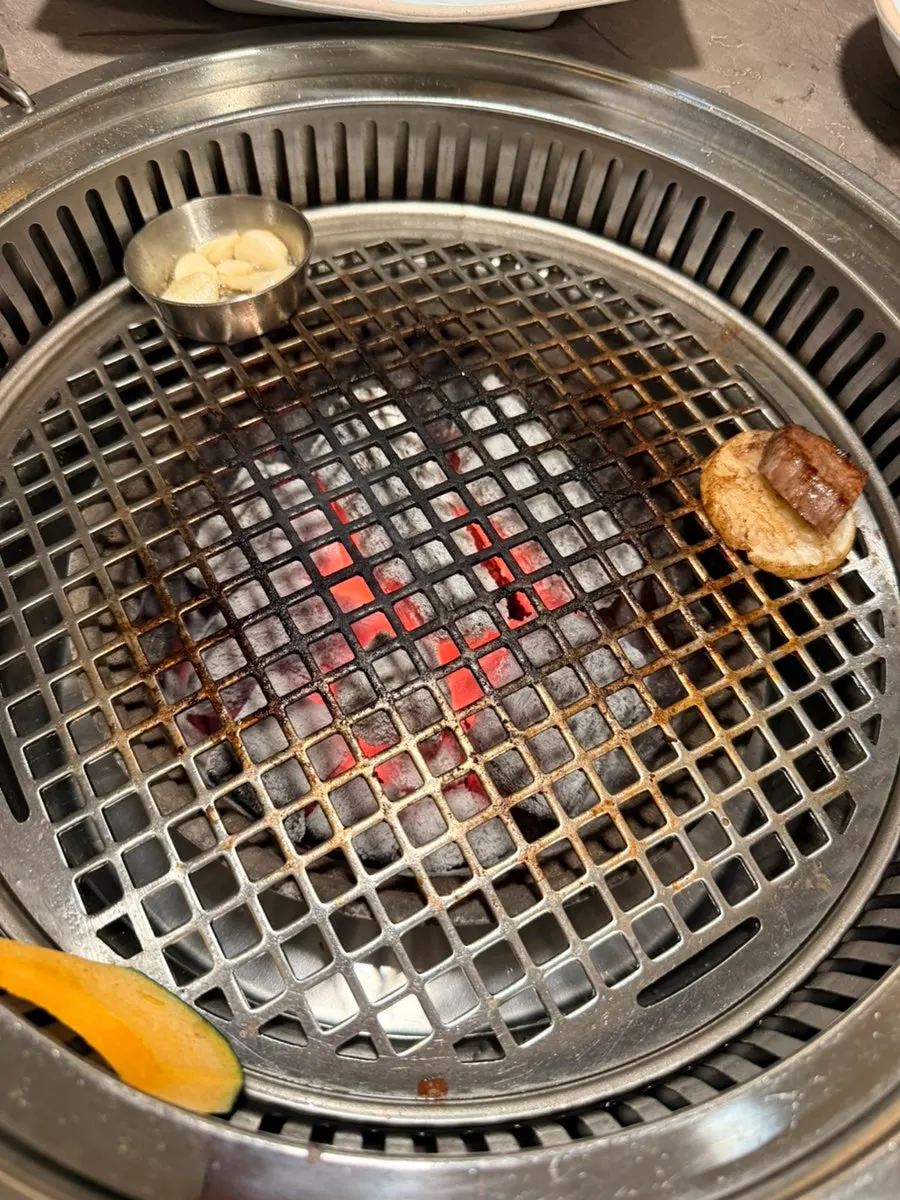 The last remaining piece of grilled Korean beef