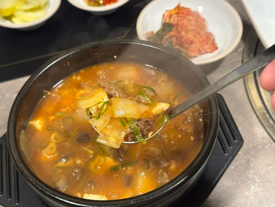 담소 본점 한우 된장찌개와 공기밥