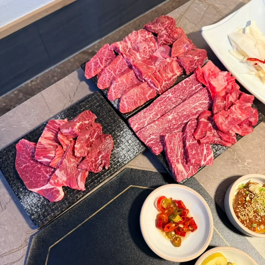 Menu listing assorted sets and appetizers at Damso Main Branch