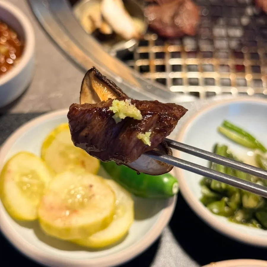 Grilled chuck flap tail still full of juice