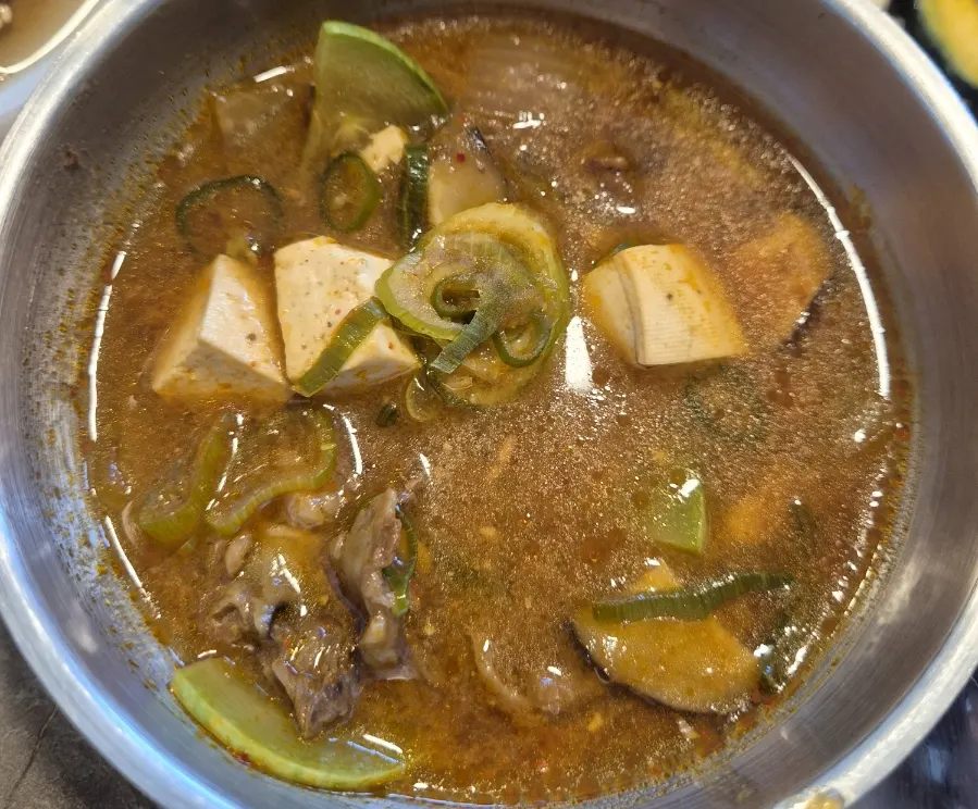 Menu doenjang setelah makan daging