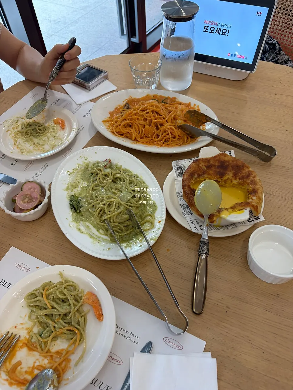 Wide view of the European-style space at Bueokgan Restaurant