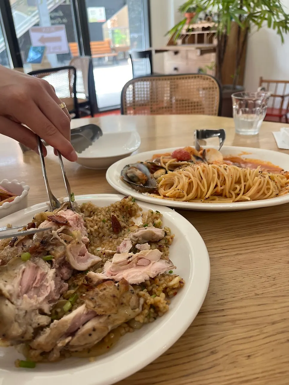 Vertical photo of carbonara
