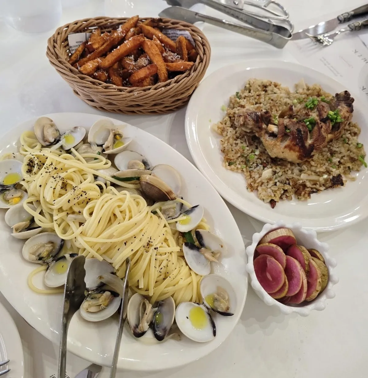 Plated pasta dish at Bueokgan Restaurant