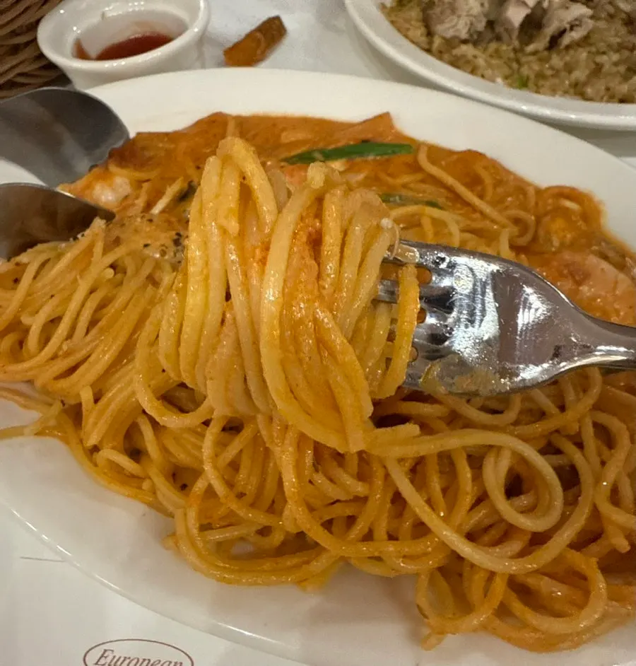 Rosé pasta with a tang of tomato