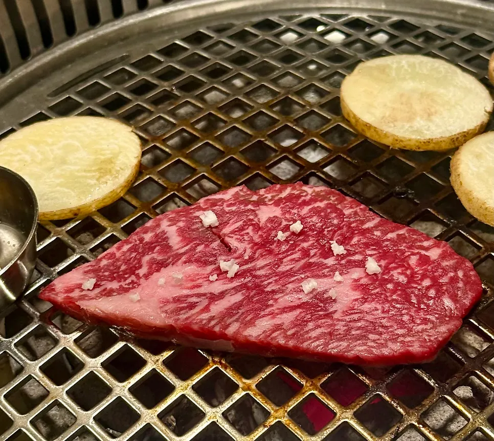 Korean beef meal accompaniments