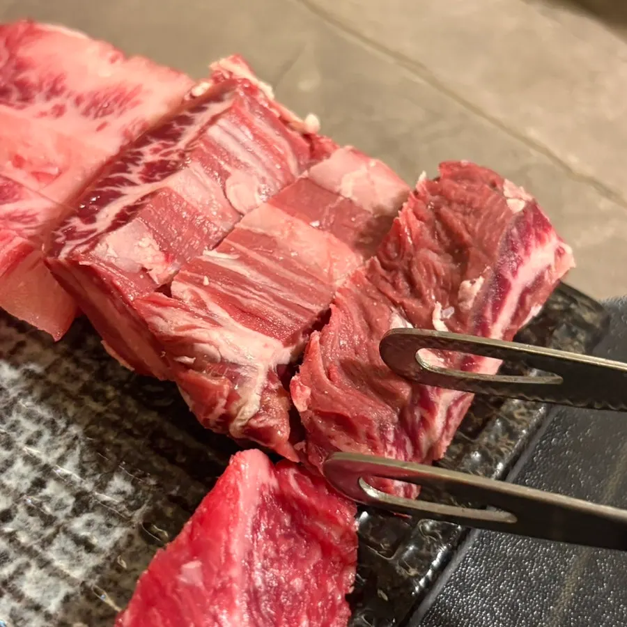 Korean beef with pickled chives
