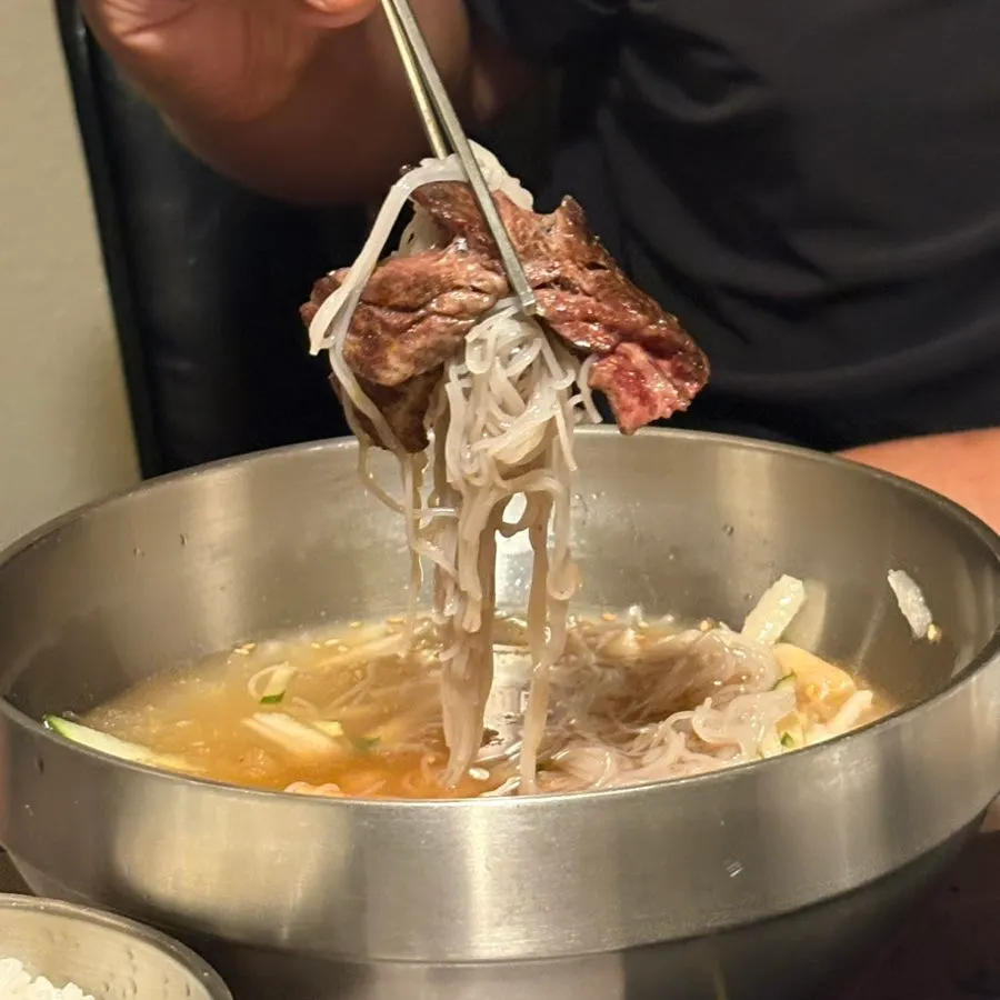 Mul-naengmyeon meal dish