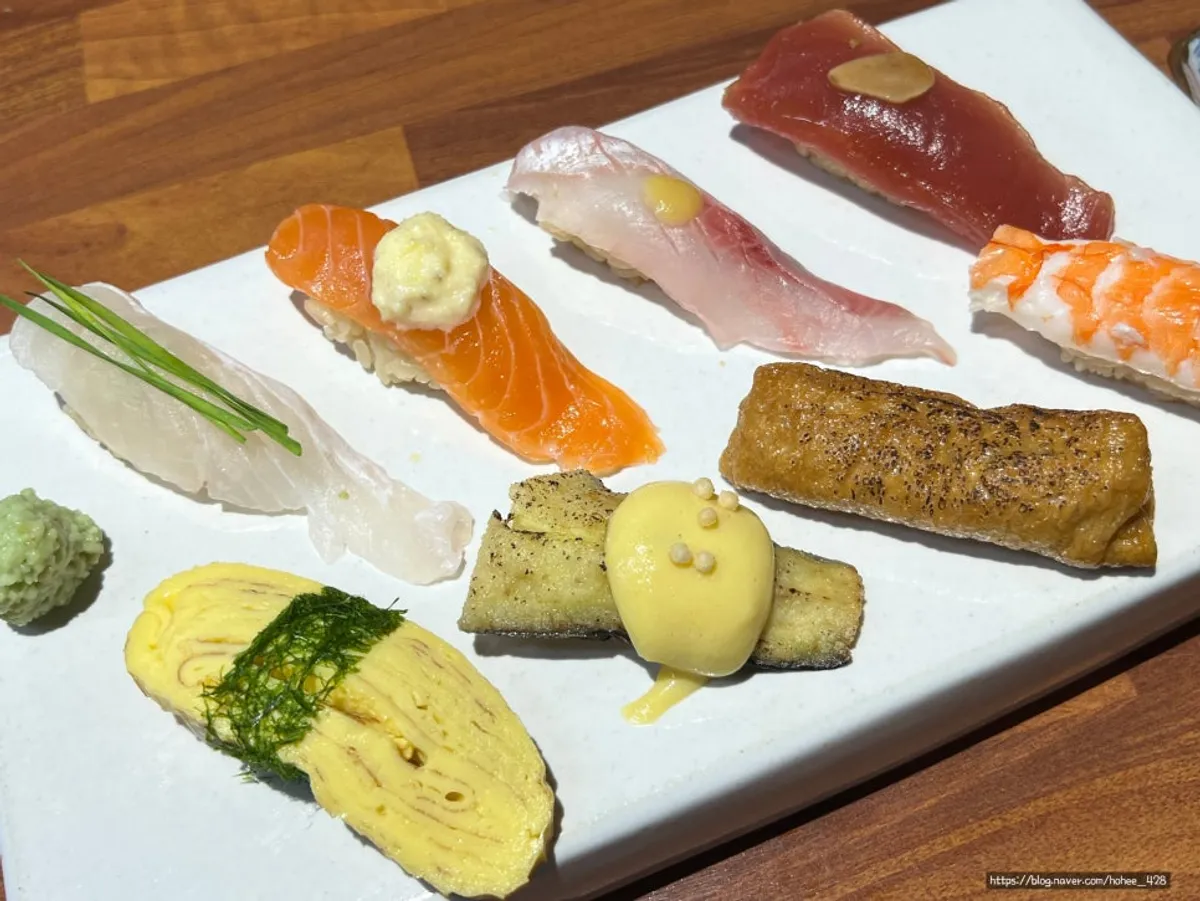 Plate of eight-piece Standard Sushi