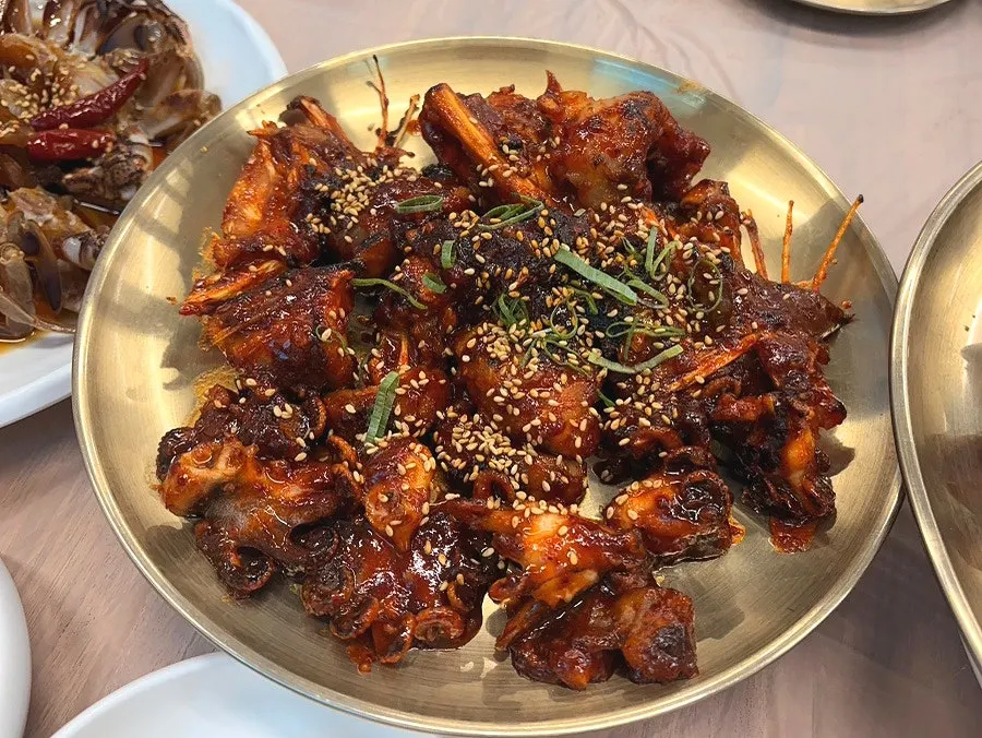 Jeju yellow crab soy-marinated crab packed with meat